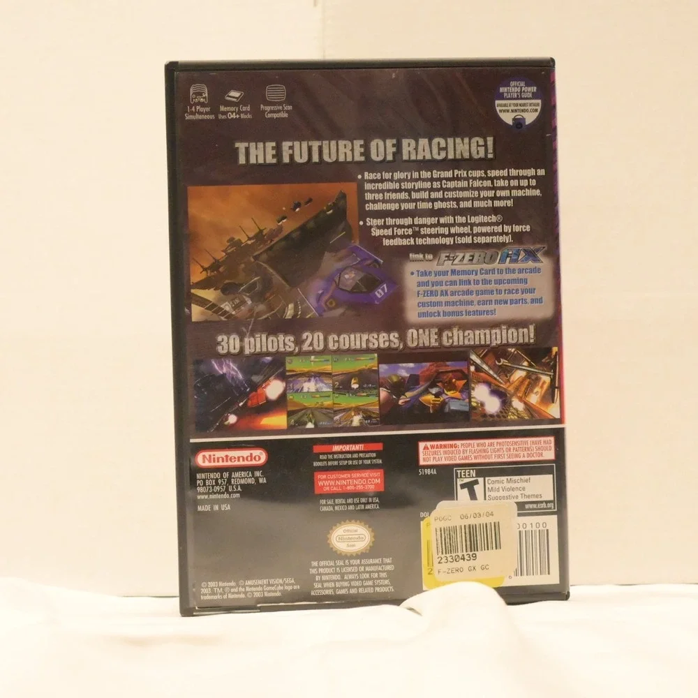 F-Zero GX Nintendo GameCube Complete With Manual Case Disc